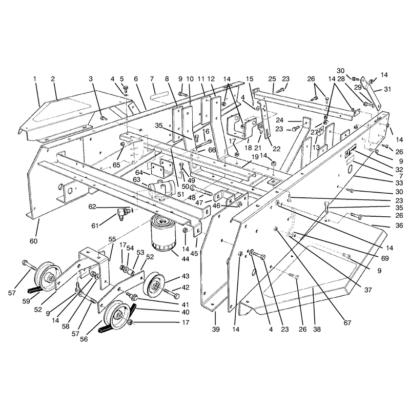 Frame and Jackshaft Assembly