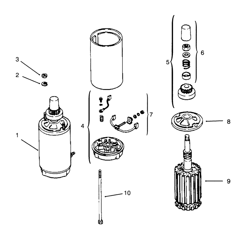 Starter Engine Kohler Model No Mv16s Type Ps56519