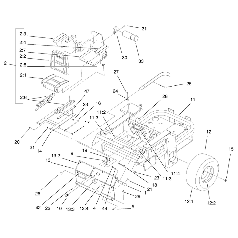 Seat and Rear Frame Assembly