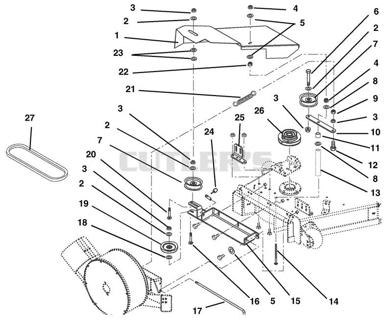 Pulleys And Cover