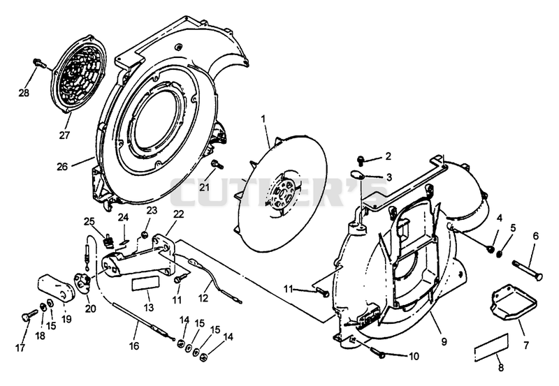 Fan, Housings, Switch, Throttle (06/96)