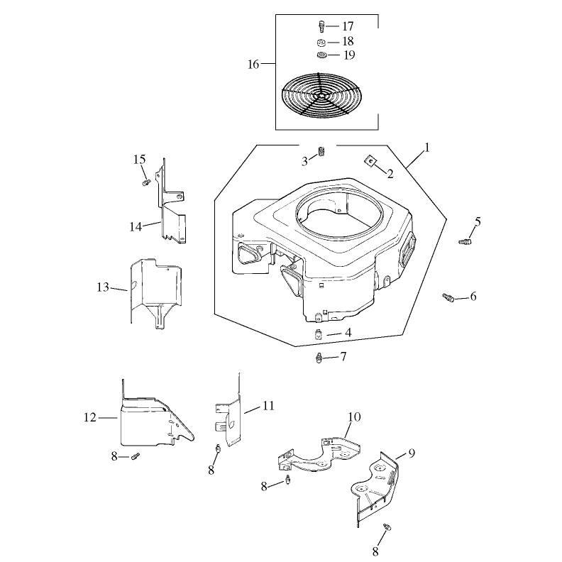 Group 6 Blower Housing Assembly Kohler CV20S-PS65585