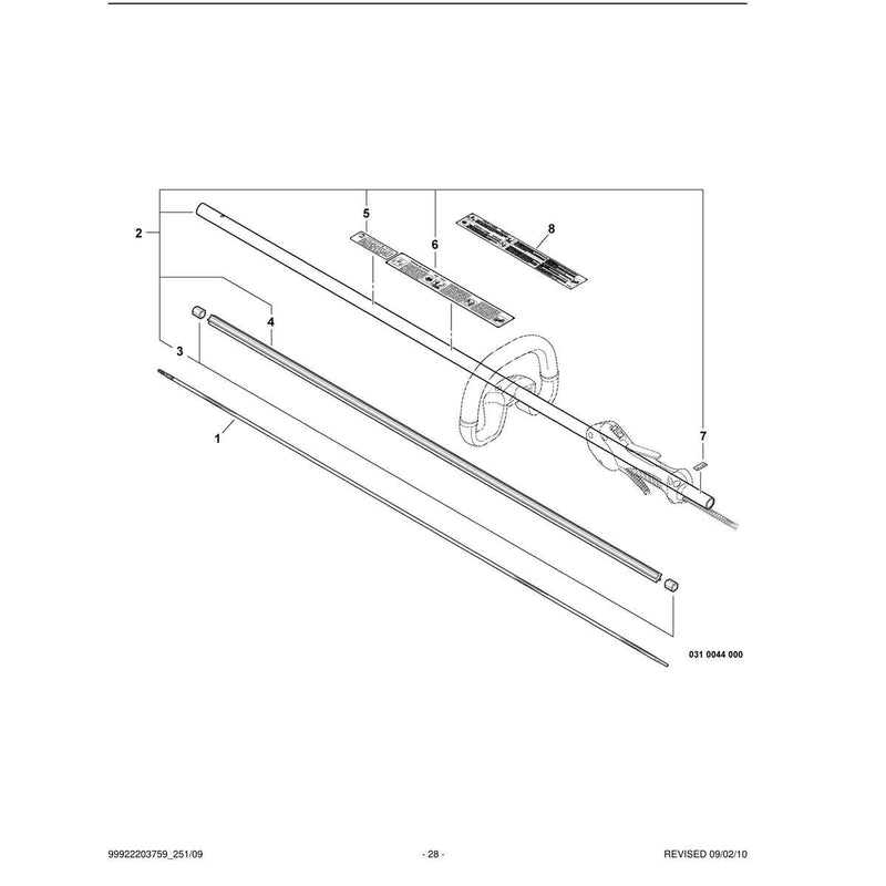 Main Pipe, Flexible Driveshaft