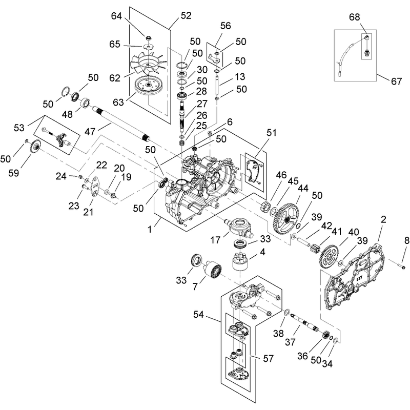 RH Hydro Drive Assembly No 110-6771