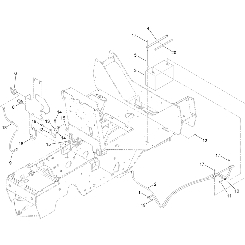 Battery and Cable Assembly