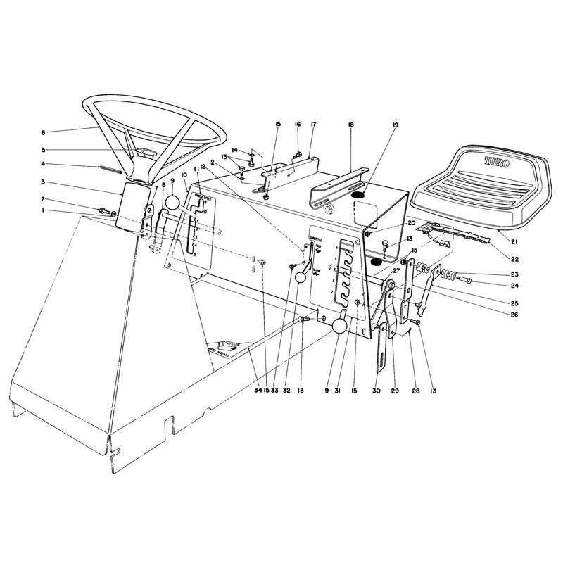 Seat & Steering Wheel Assembly