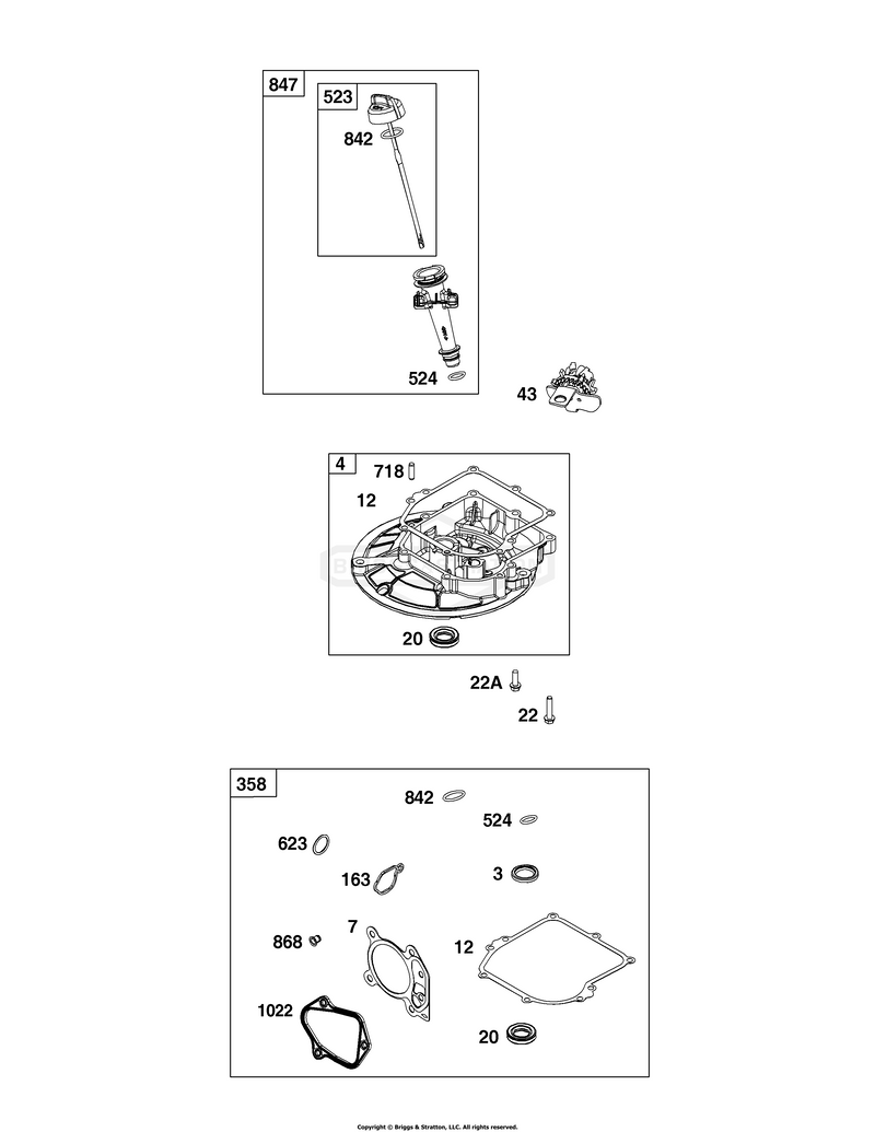 Crankcase Cover/Sump and Lubrication Group