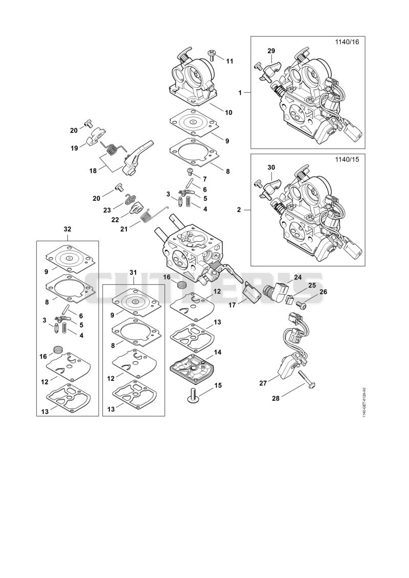 Carburetor 1140/16, 1140/15