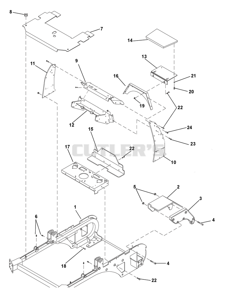 Frame, Traction Deck and Console
