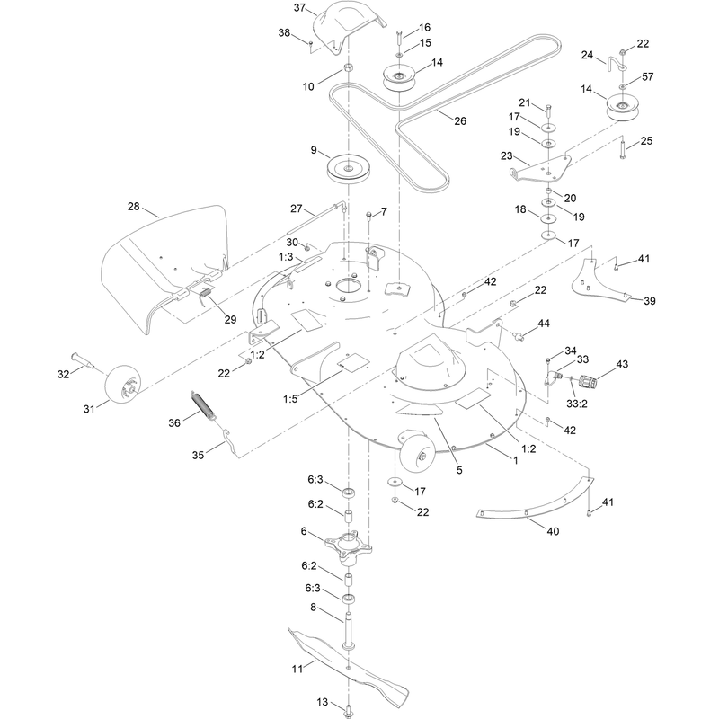 42 Inch Deck Assembly