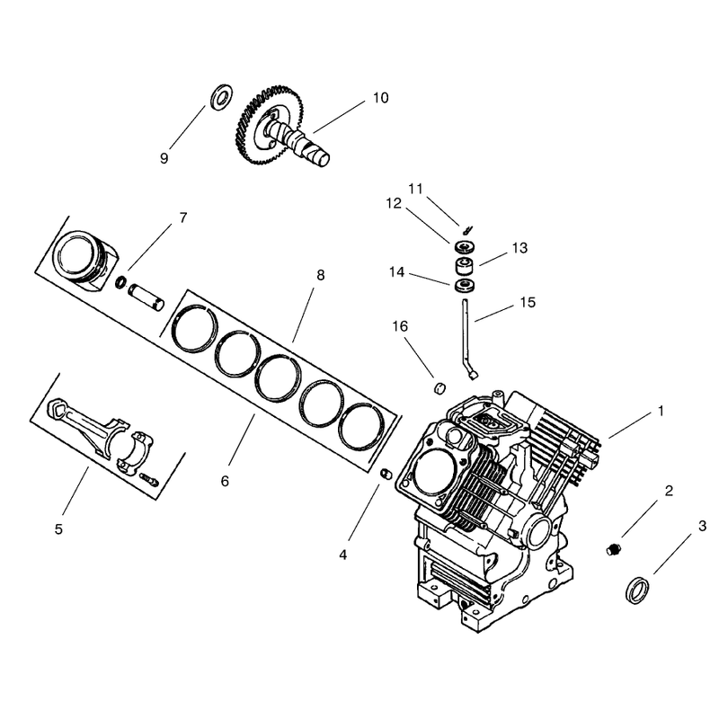 Group 2 Crankcase Model 73542 and 73570