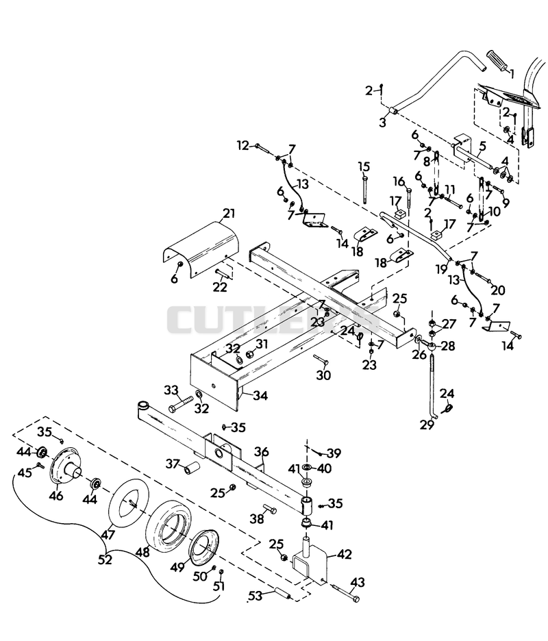 MOWER FRAME
