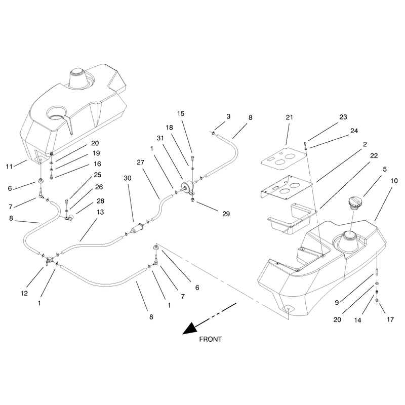 Tank and Fuel Line