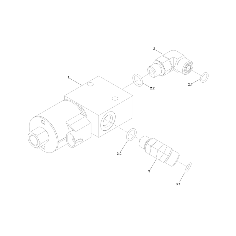 Front Proportional Relief Manifold Assembly