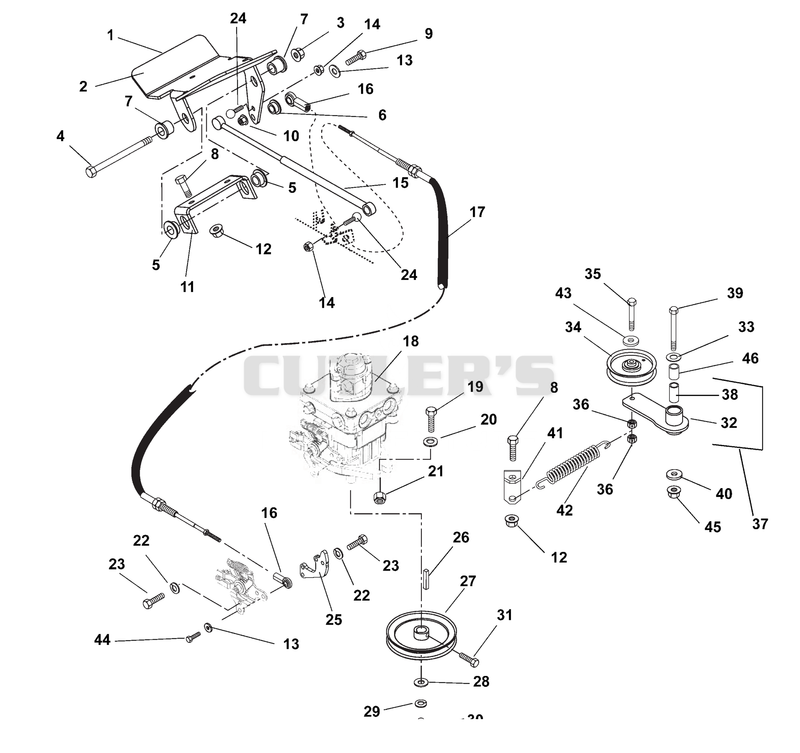 Transmission, Direction Control and Idler