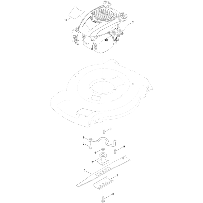 Engine and Blade Assembly