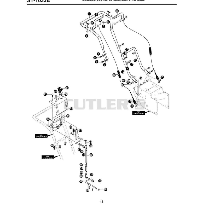 HANDLES, CLUTCH LEVERS, CLUTCH CABLES