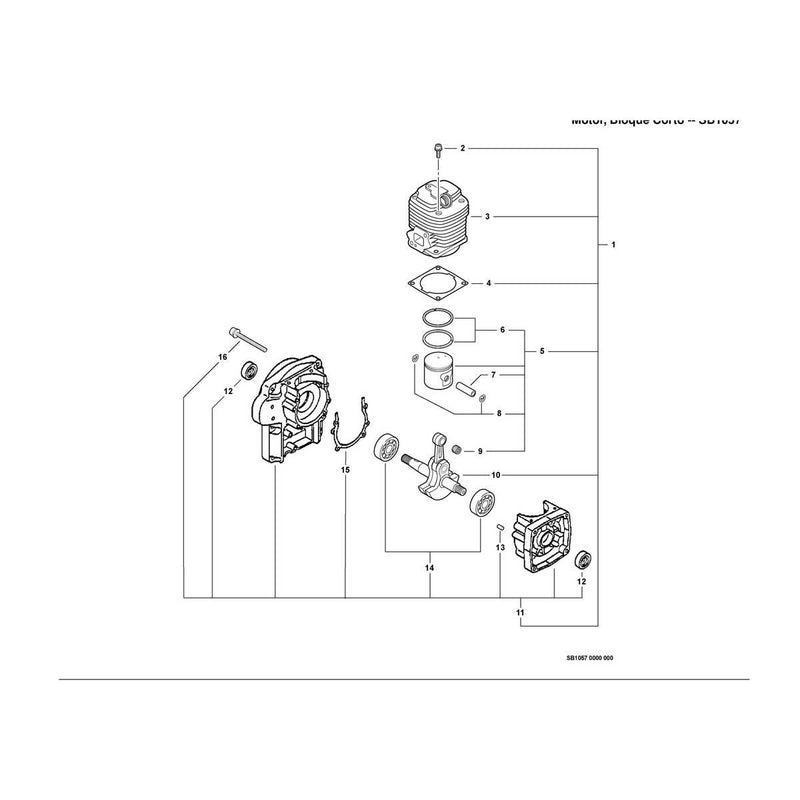 Engine, Short Block -- SB1057