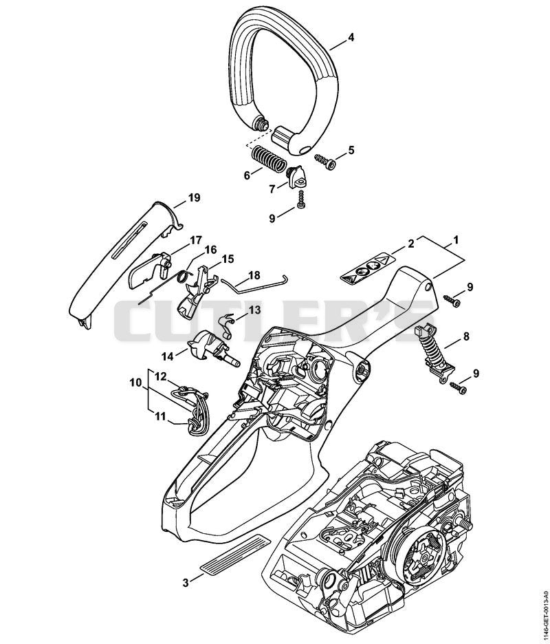 Handle housing, Handlebar