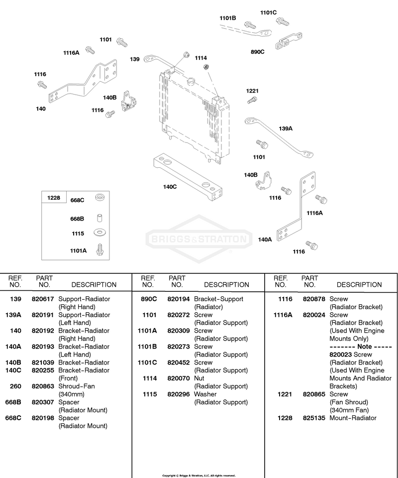 Radiator Support Brackets