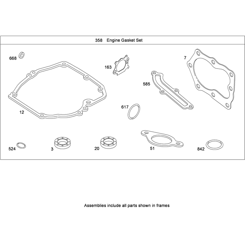 Engine Gasket Set Briggs and Stratton 126T05-0219-B1