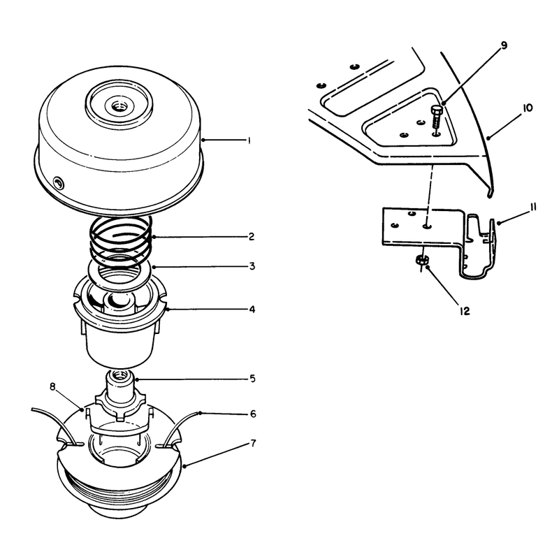 Dual Line Tap & Trim Head No. 46-2800 (optional)