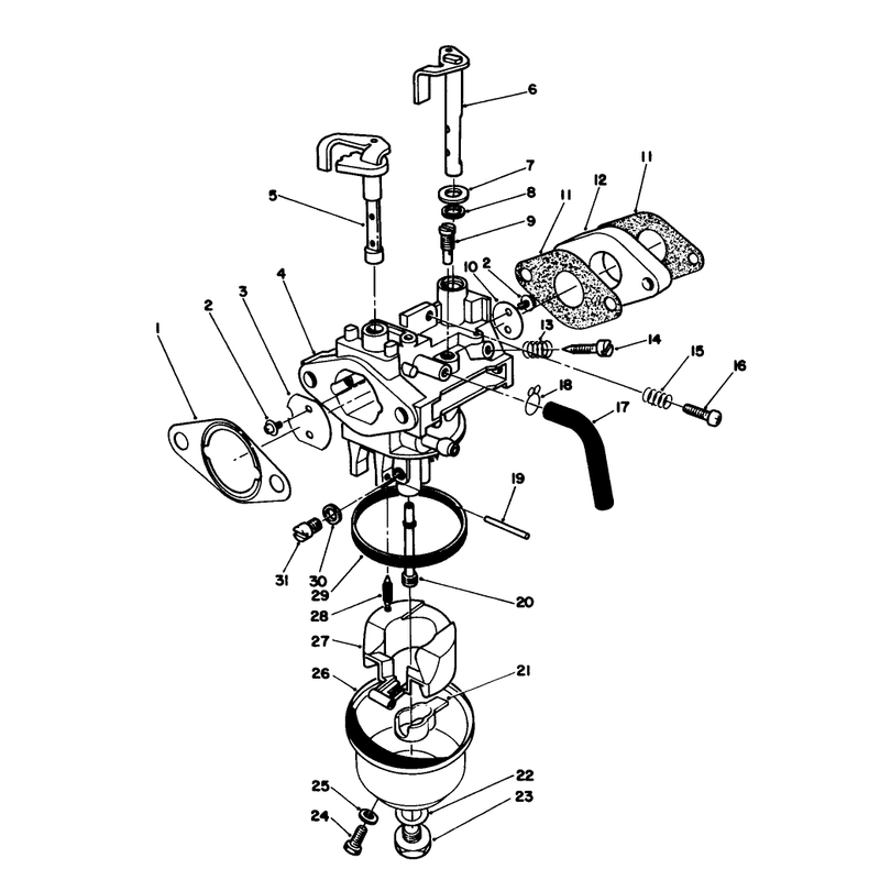 Carburetor Assembly Model No Vmg6