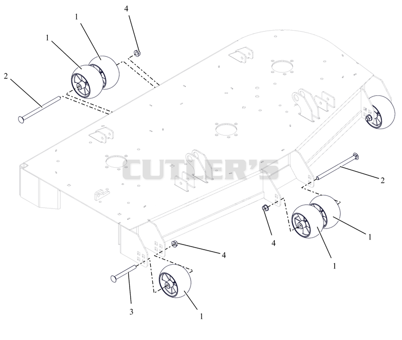 Anti-Scalp Wheels and Baffles - 52"