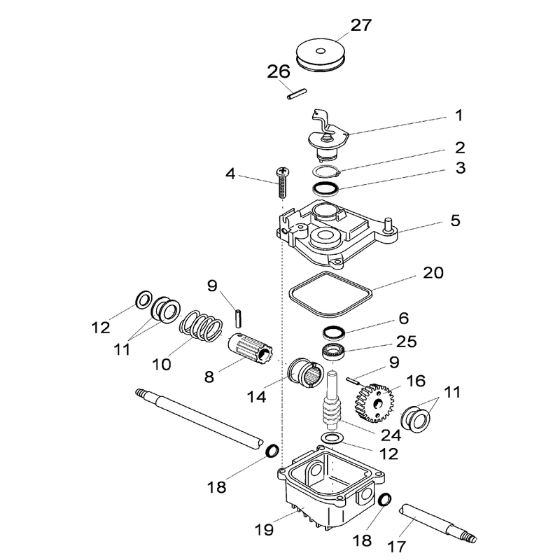 Gearbox Assembly Pn 106-4765