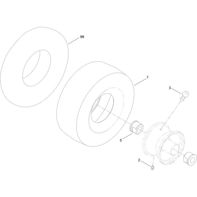 Caster Wheel Assembly No. 120-5515