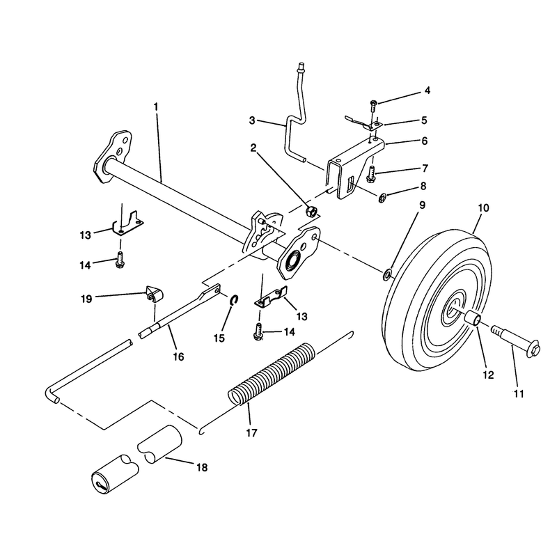 Hp Rear Axle Assembly Model No 20911b
