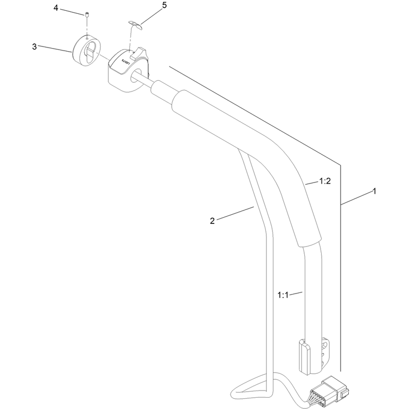 LH Lever Assembly No 134-6996