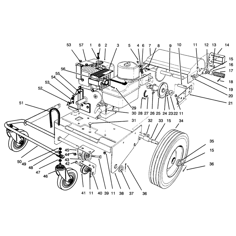 Engine and Base Assembly