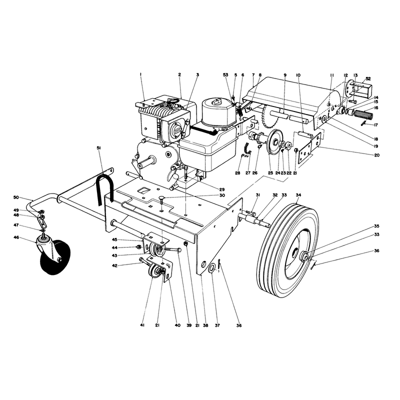 Engine and Base Assembly Model 62923