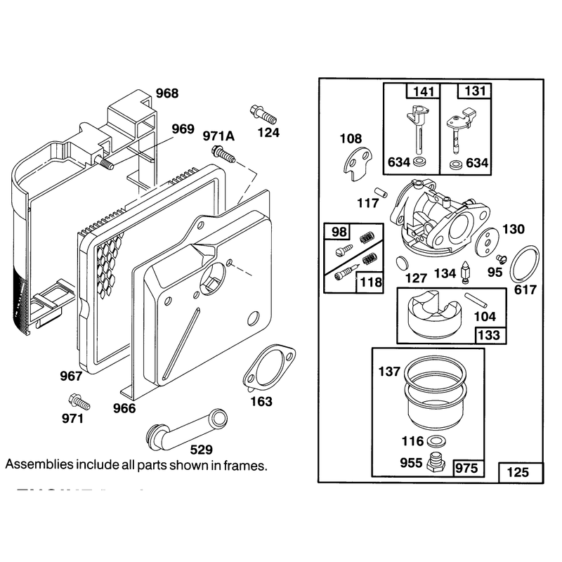 Engine Briggs and Stratton Model 122702-3171-01