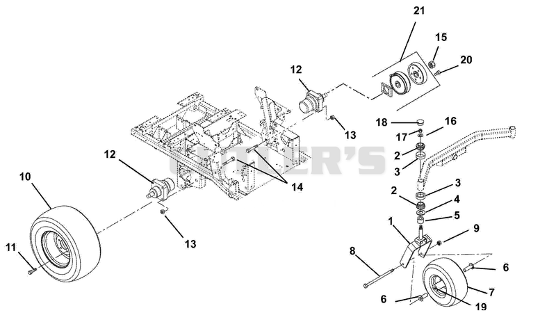Wheel Motors, Tires, Brakes And Front Forks