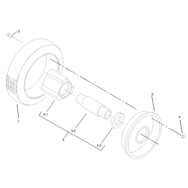 Wheel and Tire Assembly No 100-2870