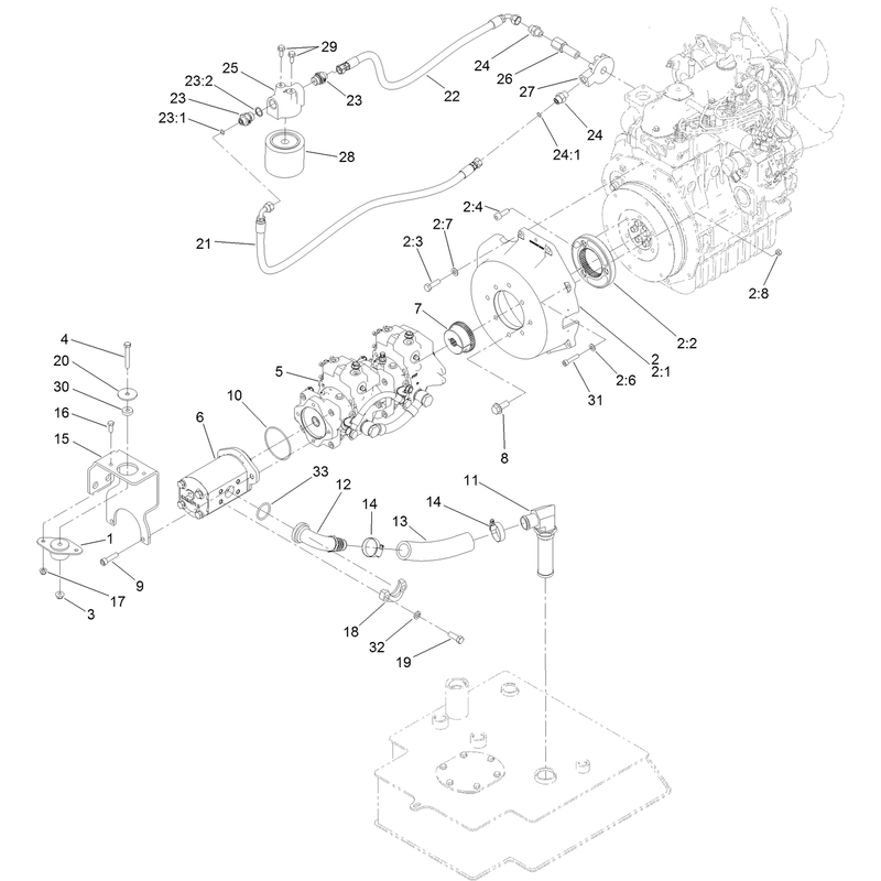 Tandem Pump and Gear Pump Assembly