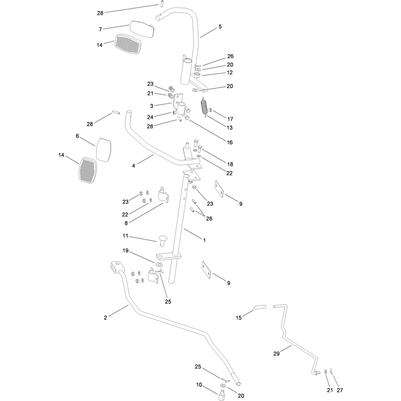 Operation Travel Pedal Assembly
