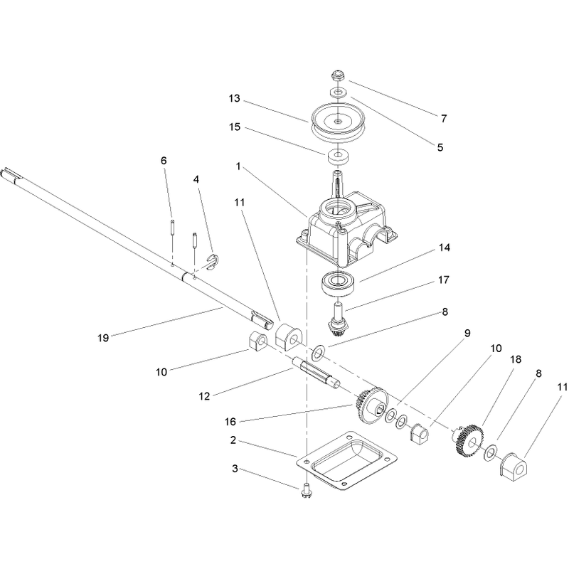 Gear Case Assembly No 104-7674