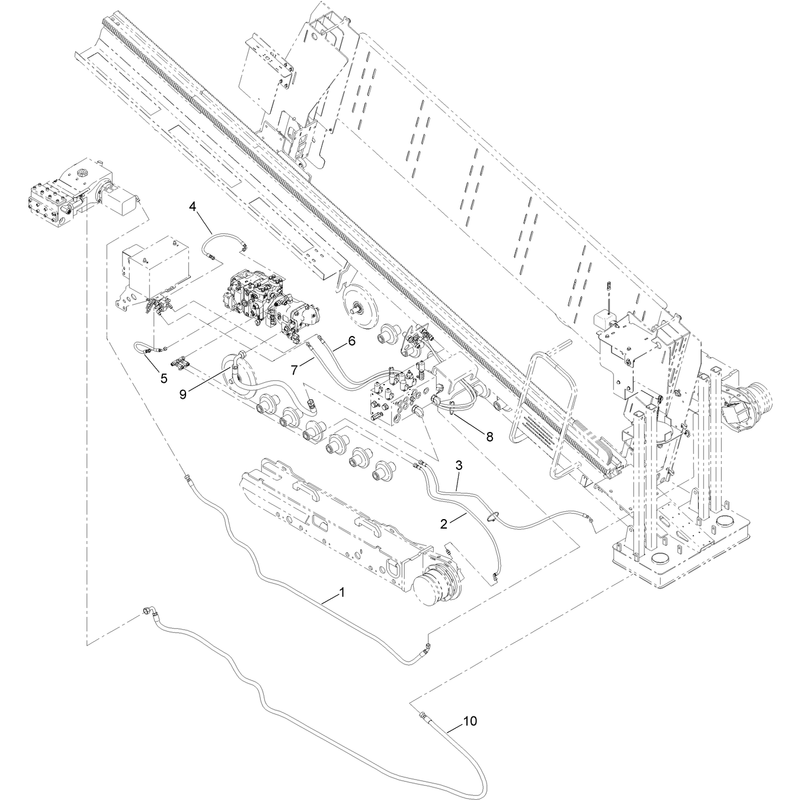 Main Frame Hydraulic Hose Assembly No 4