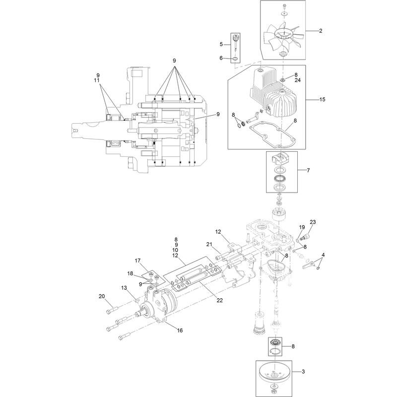 LH Hydro Assembly No. 126-1323
