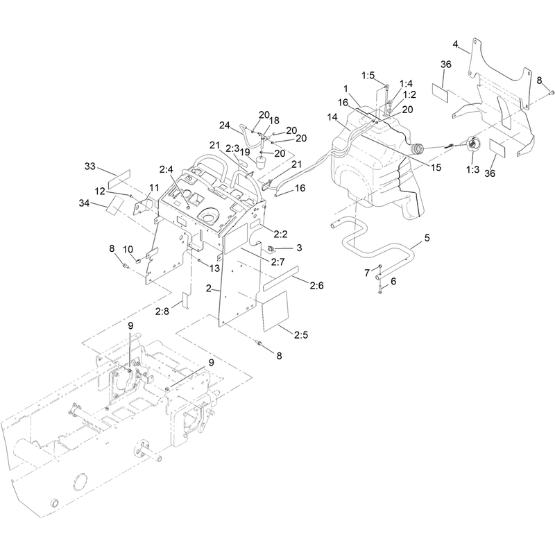 Fuel Tank and Tower Assembly
