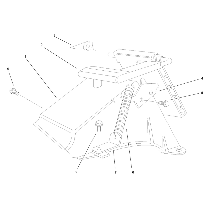 Rear Bagging Discharge Chute Assembly