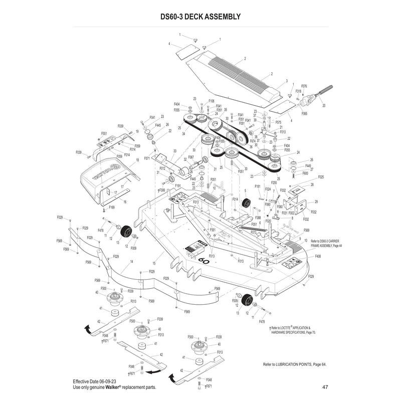 DS60-3 DECK ASSEMBLY