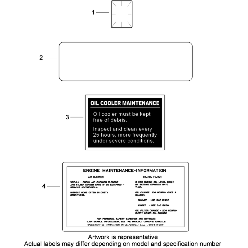 Decals Kohler CH740-3118