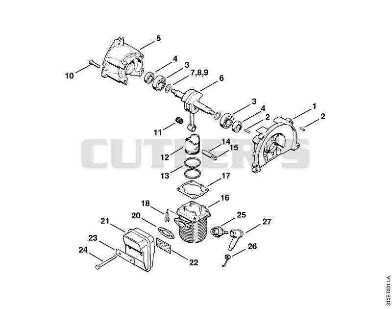Crankcase, Cylinder