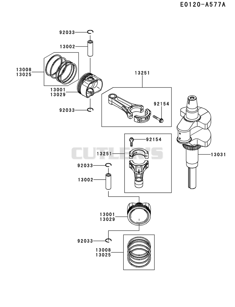 PISTON/CRANKSHAFT
