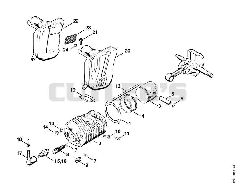 Cylinder, Muffler