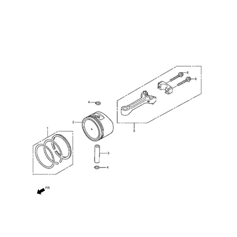 Piston and Connecting Rod Assembly